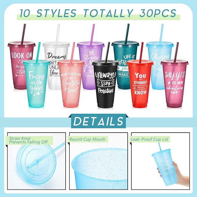 Uiifan 30 Pcs Inspirational Cups Bulk - Image 3