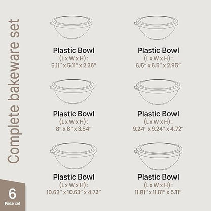 Bakken Master 12 Piece Plastic Nesting Bowls - Image 2