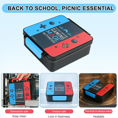Gamer Bento Lunch Box for Kids, 60 OZ Kids Lunch Box - Image 7
