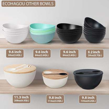 12.6" Extra Large Salad Serving Bowl Set - Image 7