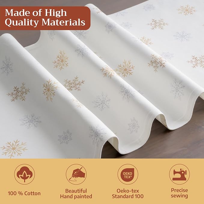 Maison d' Hermine Table Runner 100% Cotton 14.50" x 60" | Table Runners 60 - Image 3
