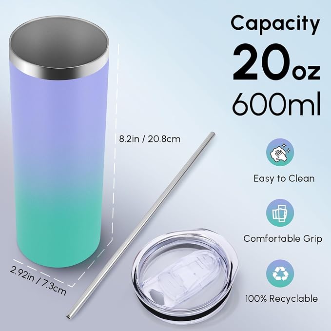 Volhoply 20 oz Skinny Tumbler - Image 2