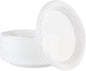 100 Count Disposable 7 Inch White Plastic Plates