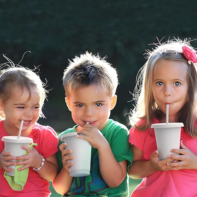 16 oz Reusable White Plastic Cups - Image 5