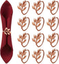 WILLBOND Leaf Napkin Rings Holders Fall Party Napkin Rings by Willbond+Technology+Limited