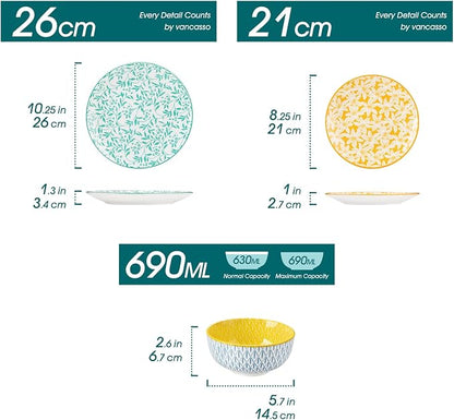 vancasso SELENE Plates and Bowls Set - Image 3