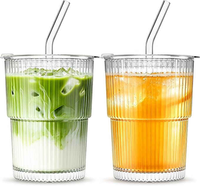 INSETLAN 13oz Glass Tumbler by INSETLAN
