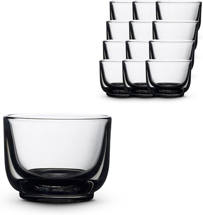 Fellow Pirch Cortado Cups 4.5 oz, Soda Lime Glass Smoke | Curved Interior by Unknown