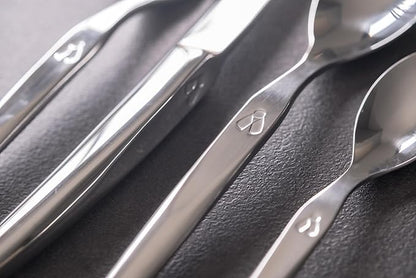 Laguiole Heritage Dinnerware Set; Luxury French Flatware in Premium Stainless Steel; Features Knives, Forks, Spoons with Ergonomic Handles; Dishwasher Safe; 4 Person Sets; Silver, 16-Piece
