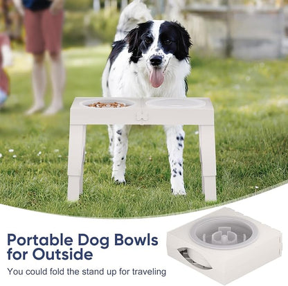 XIAZ Elevated Dog Bowls Large Breed Raised Dogs Bowl Stand Large/Medium Sized - Image 7