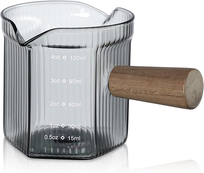 Joeyan 4 oz Grey Double Spouts Measuring Triple Pitcher Milk Cup by JoeyanHousehold