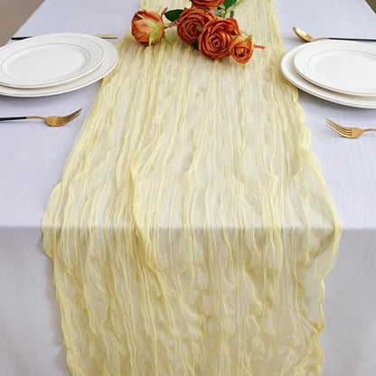 Yellow Cheesecloth Table Runner Summer Halloween Christmas 10Ft Cheese Cloth by Euphonium