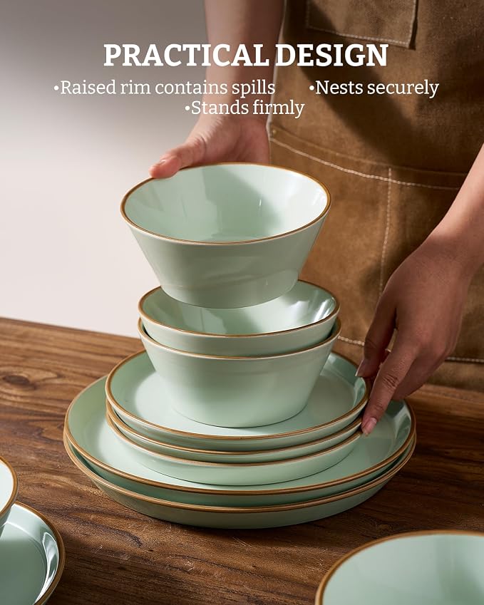 Famiware Saturn Dinnerware Sets, Ceramic Dishes - Image 6