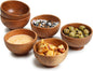 set of 36 Acacia wood small bowls | 3.25 x 2 inches 4 fl oz capcacity | Use by LAVAUXDESIGNS