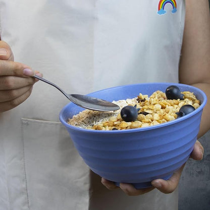 Cereal Bowls Set, 37oz Unbreakable Wheat Straw Bowls Set, Deep Lightweight Bowl - Image 6