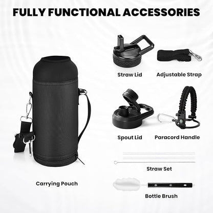 RAYMYLO Insulated Water Bottle 32 oz, Triple Wall Vacuum Stainless Steel | - Image 6