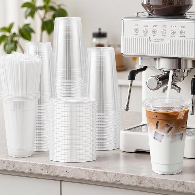Lamosi 500 Pack 20 oz Clear Plastic Cups - Image 6