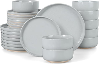 LIANYU Ceramic Dinnerware Dish Sets, Plates and Bowls Sets by LIANYU