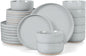 LIANYU Ceramic Dinnerware Dish Sets, Plates and Bowls Sets by LIANYU