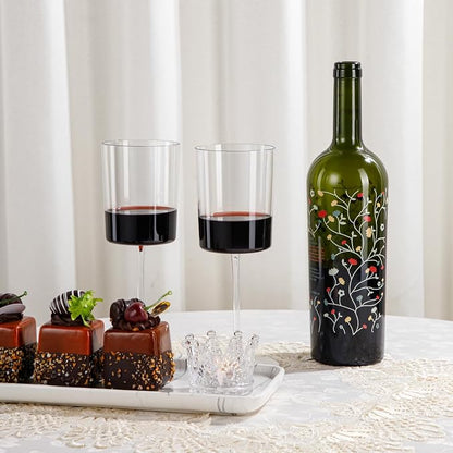 Ciaell 12 Pack Clear Plastic Wine Glasses - 14Oz Plastic Wine Glasses - - Image 5