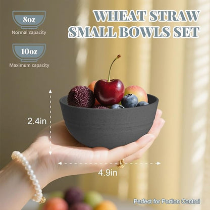Wheat Straw Small Bowls, Dessert Bowls - Image 2