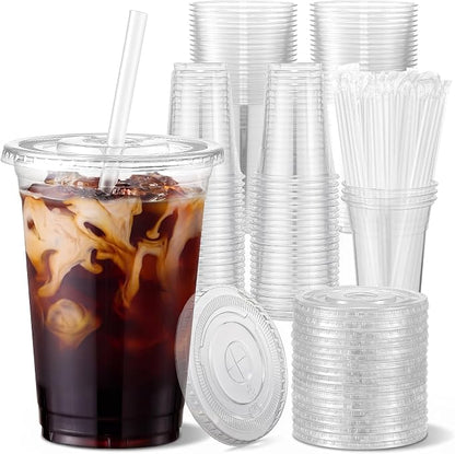 VITEVER 100 Sets - 12oz Clear Plastic Cups by VITEVER