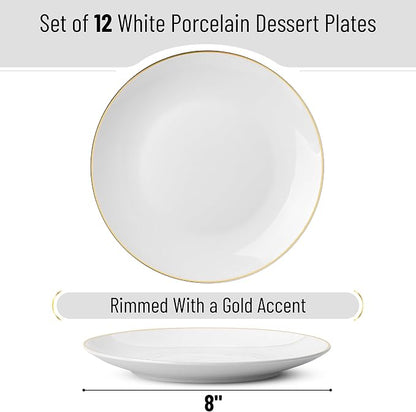 BTaT- White Dessert Plates - Image 2
