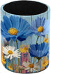 Rural Wooden Flowers Leather Pen Holder by Unknown