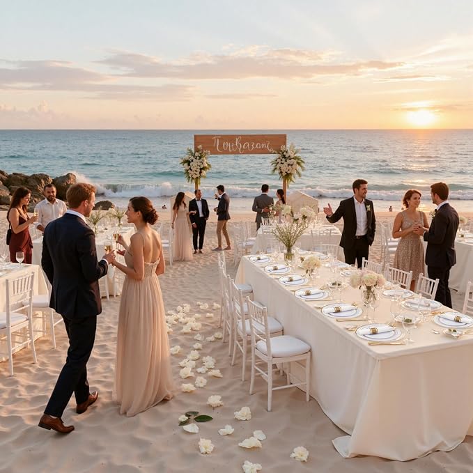 350Piece Gold Dinnerware Set for 50 Guests - Image 6
