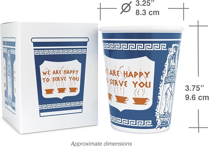 ExceptionLab 10 oz Ceramic New York City Greek Coffee Cup "We are Happy to - Image 6