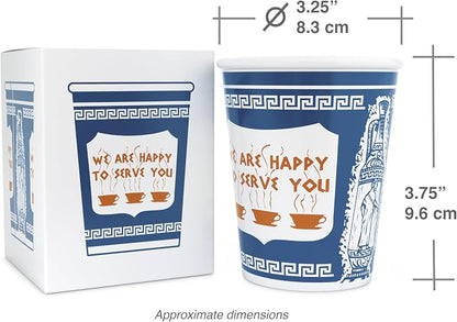 ExceptionLab 10 oz Ceramic New York City Greek Coffee Cup "We are Happy to - Image 6