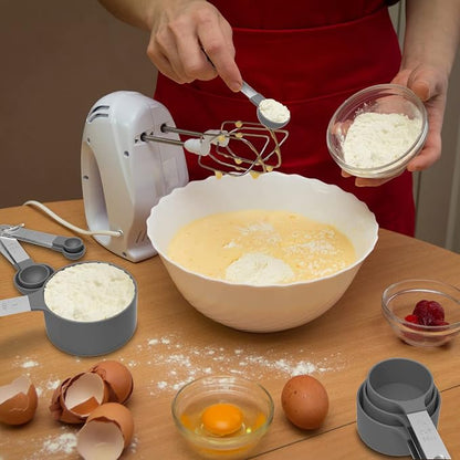 Measuring Cups & Spoons Set, Stackable Cups and Spoons | Nesting Measure Cups - Image 7
