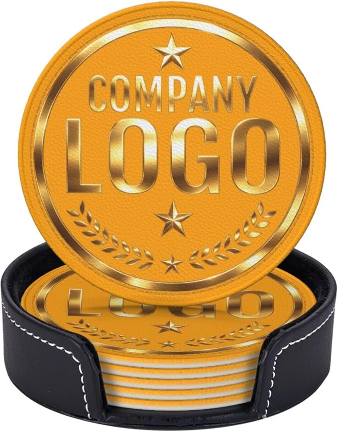 Custom Coaster with Logo by Handmade