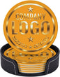 Custom Coaster with Logo by Handmade