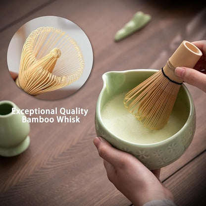 Buucup Matcha Whisk Set, Ceramic Matcha Kit - Image 4