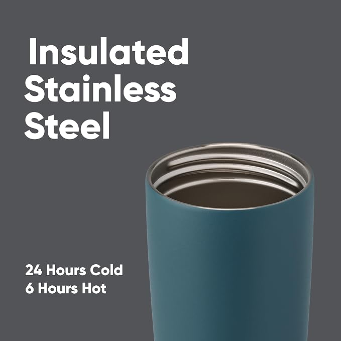 Owala SmoothSip Slider Insulated Stainless Steel Coffee Tumbler, Reusable Iced - Image 4