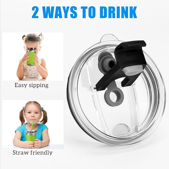 ShineMe 5Pack Kids Cups with Straws and Lids Spill Proof, 12oz Toddler Straw - Image 6