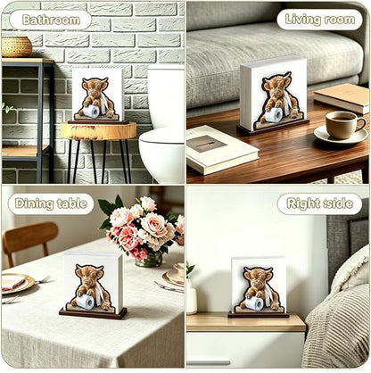 Funny Highland Cow Napkin Holder - Image 4