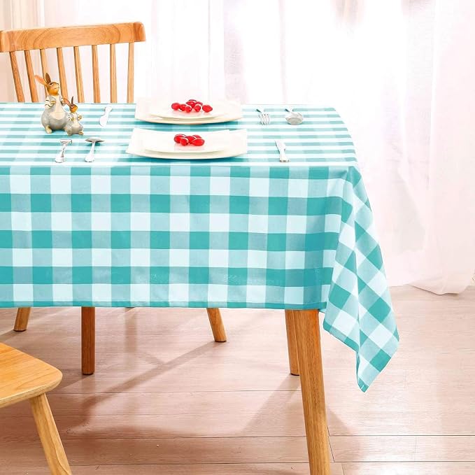 60 x 84 Inch Checkered Tablecloth Rectangle - Image 8