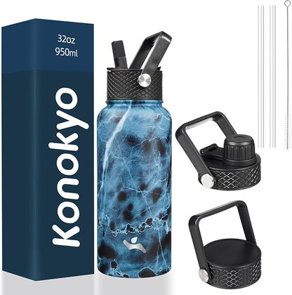 Konokyo 32 oz Insulated Stainless Steel Water Bottle by Konokyo