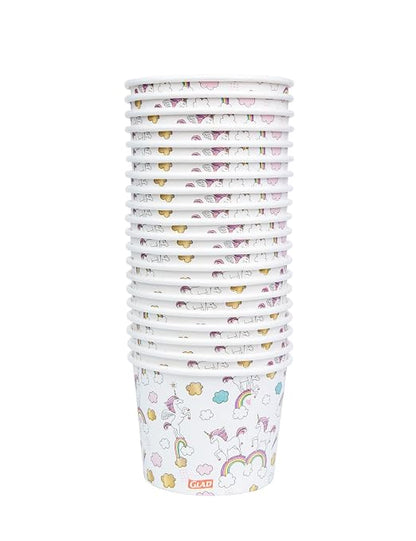 Glad for Kids Unicorns Paper Snack Bowls, Disposable Paper Bowls for-Kids - Image 3