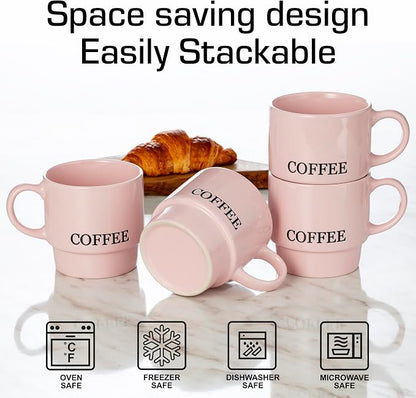 Signature Housewares Stackable Coffee Mug Tower Set - Image 5