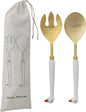 Creative Co-Op Stainless Steel Spoon and Fork Salad Servers w/Goose-Shaped by CreativeCo-Op