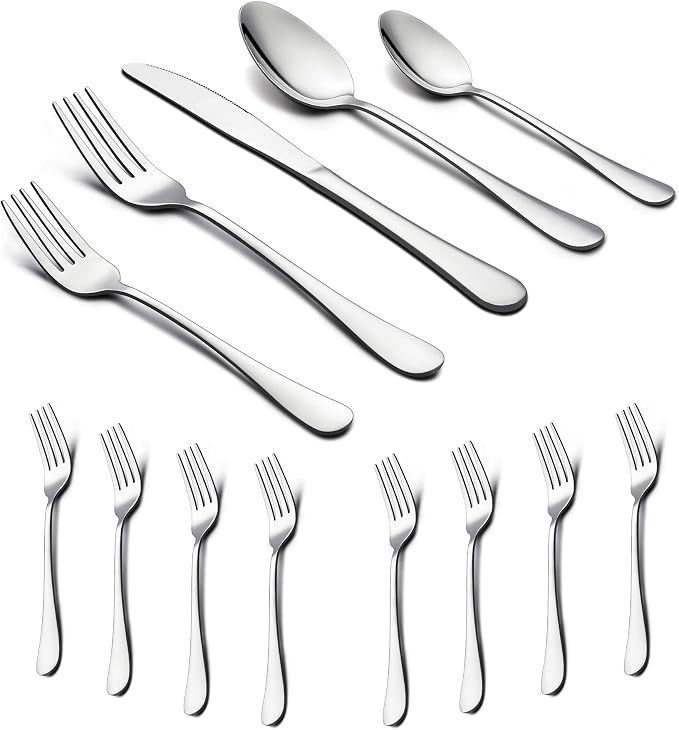 LIANYU 48-Piece Silverware Set by LIANYU