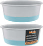 Master Pet Supply Stainless Steel Dog Bowls Set of 2 with Extra Thick Silicone Base - 2 Cup (16 oz) Aqua Sky, Non-Slip, Dishwasher Safe Metal Bowls, Pet Dog Food Bowl for Dogs, Cats, Anti Rust