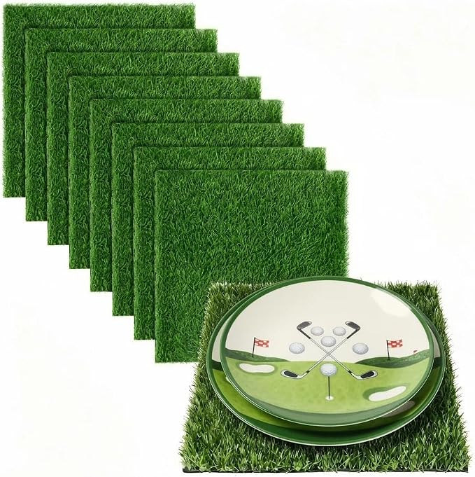 XLX TURF 8 Pack Artificial Grass Square Mats, Turf Patch by XLXTURF