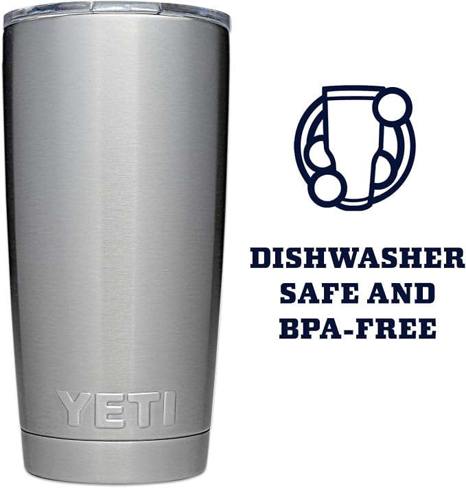 YETI Rambler 20 oz Stainless Steel Vacuum Insulated Tumbler w/MagSlider Lid - Image 4