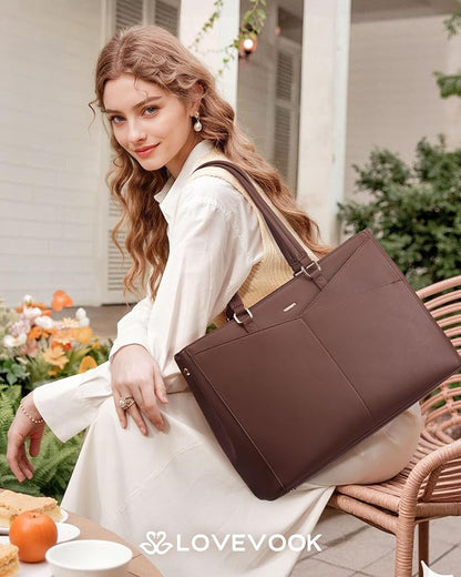 LOVEVOOK Lunch Tote Bag for Women, 3 in 1 Work Bag - Image 2