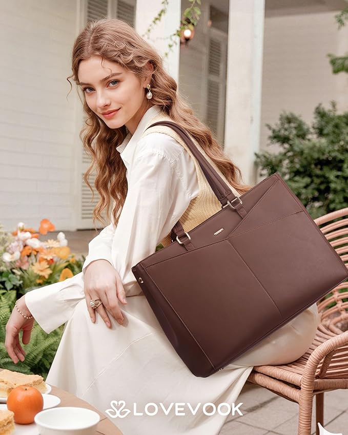 LOVEVOOK Lunch Tote Bag for Women, 3 in 1 Work Bag - Image 2