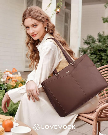 LOVEVOOK Lunch Tote Bag for Women, 3 in 1 Work Bag - Image 2